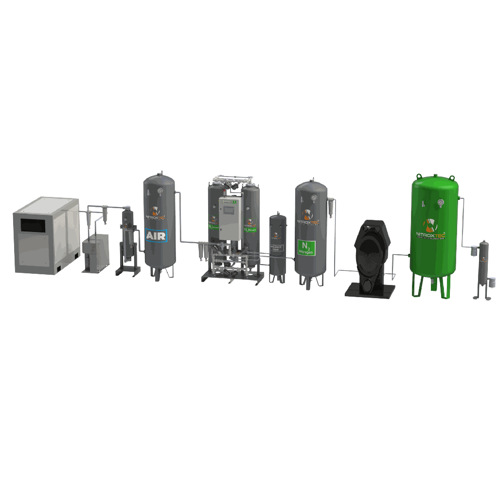 Автоматические системы производства смеси газов NitroMix для лазерных резательных станков (25-40 бар)